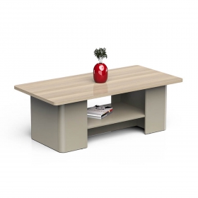 Coffee Table Modern Center Table with Open Storage Shelf for Living Room Office