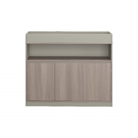 File Cabinet Wooden Storage Partition Tea Coffee Open Style Office Furniture